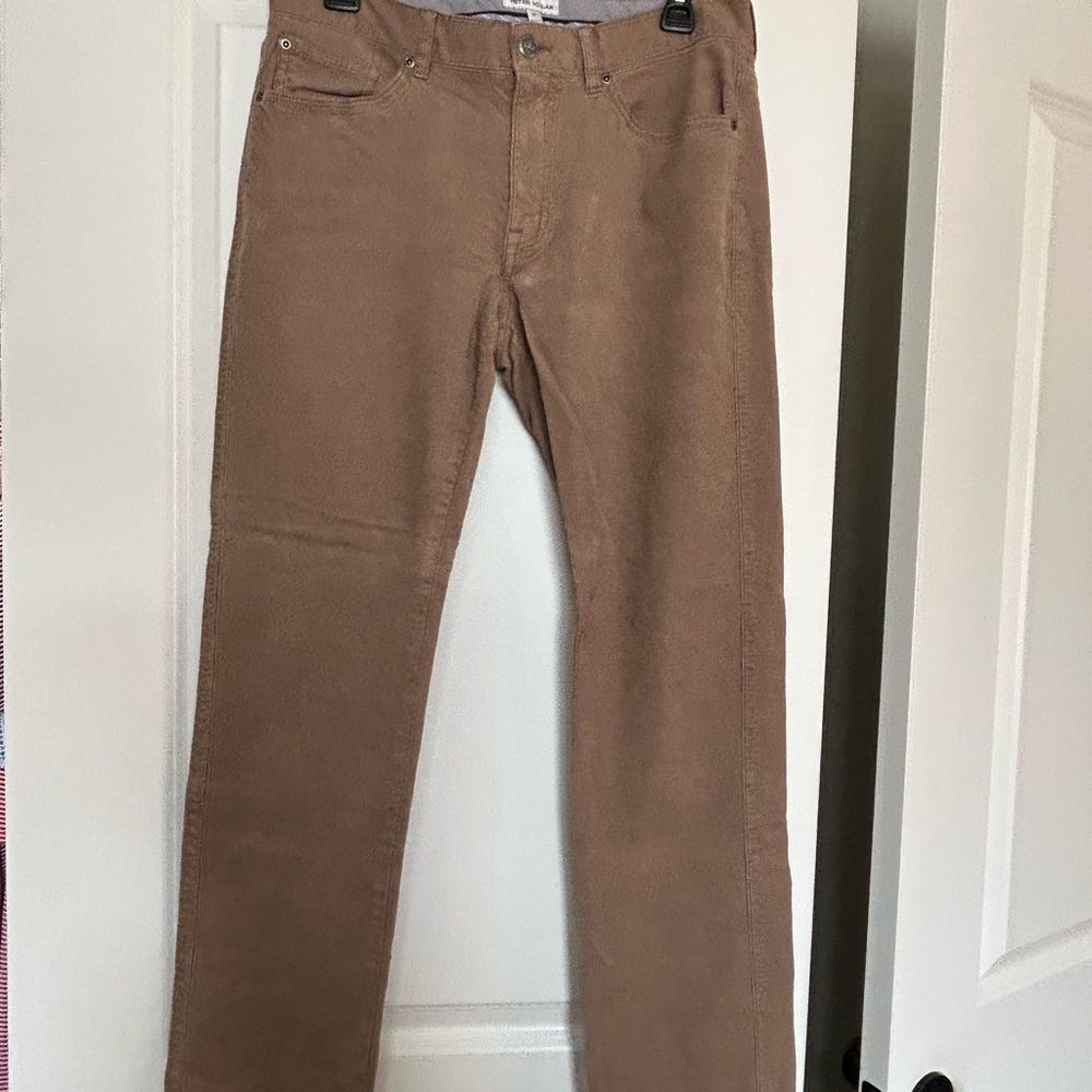 Peter Millar Tan Corduroy Trousers